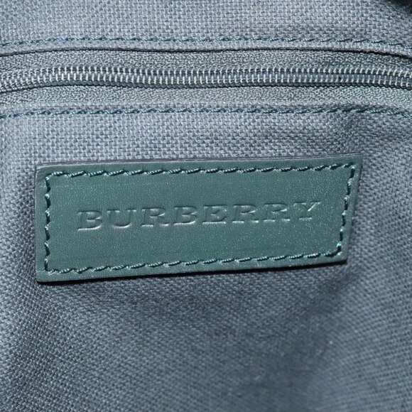 BURBERRY Nova Check Hand Bag PVC Beige Gold Auth - Picture 5 of 16